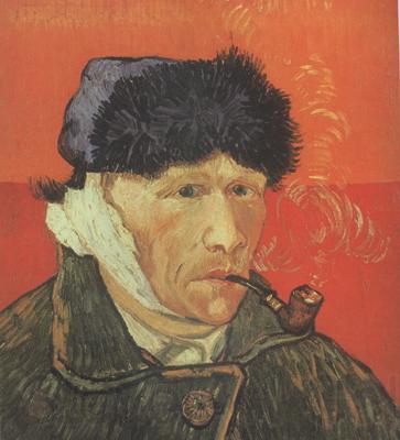 Vincent Van Gogh Self-Portrait with Bandaged Ear and Pipe (nn04) Norge oil painting art